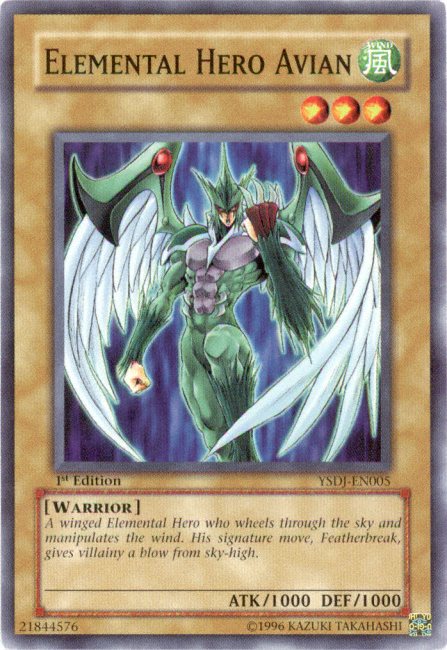 Elemental HERO Avian [YSDJ-EN005] Common | Chromatic Games