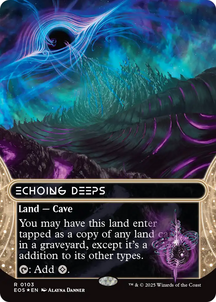 Echoing Deeps (0103) (Borderless) (Galaxy Foil) [Edge of Eternities: Stellar Sights] | Chromatic Games