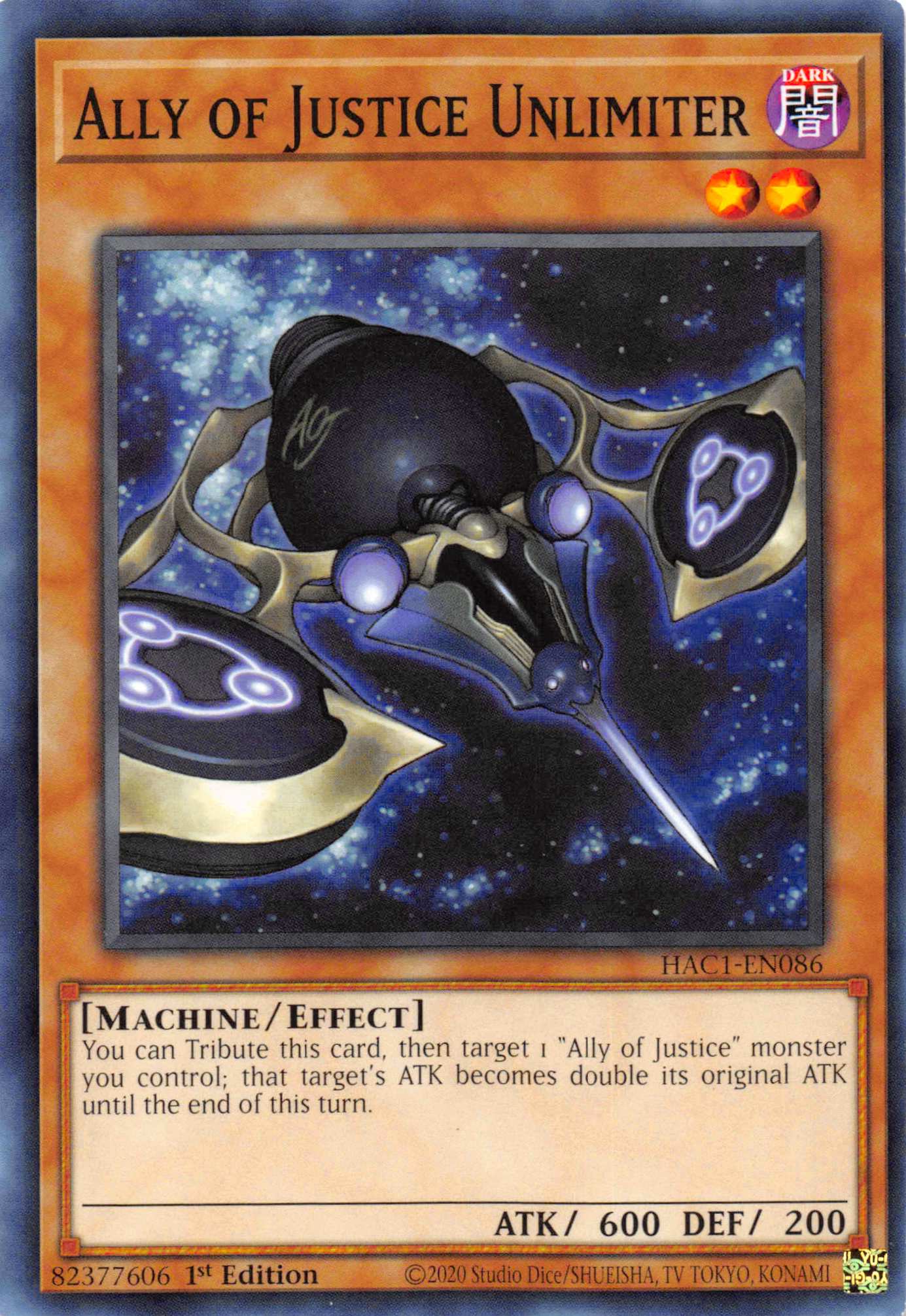 Ally of Justice Unlimiter [HAC1-EN086] Common | Chromatic Games