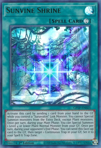 Sunvine Shrine [GFTP-EN025] Ultra Rare | Chromatic Games