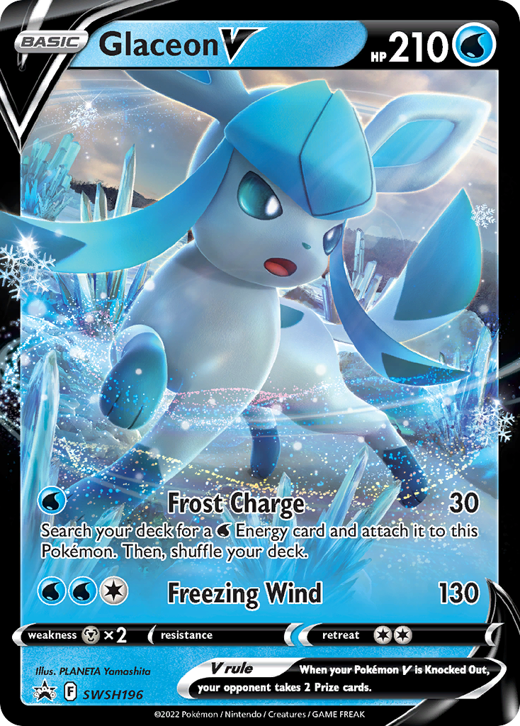 Glaceon V (SWSH196) [Sword & Shield: Black Star Promos] | Chromatic Games