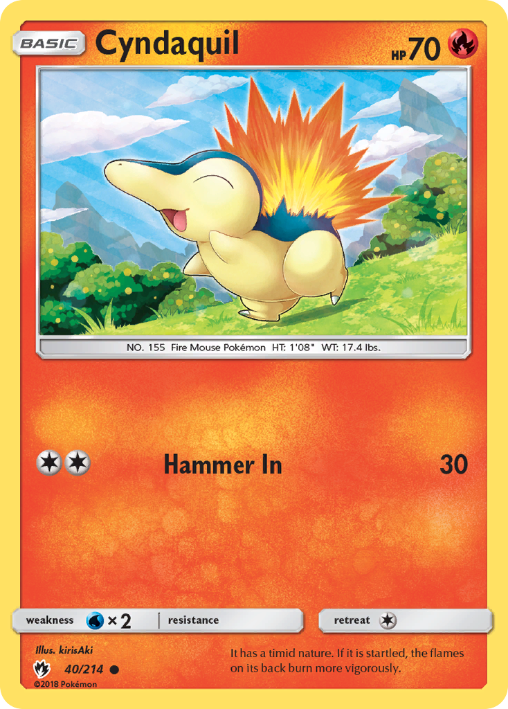 Cyndaquil (40/214) [Sun & Moon: Lost Thunder] | Chromatic Games