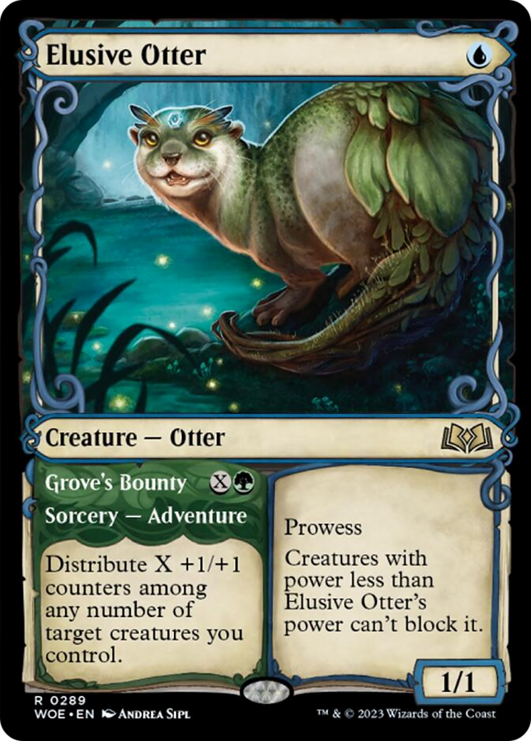 Elusive Otter // Grove's Bounty (Showcase) [Wilds of Eldraine] | Chromatic Games