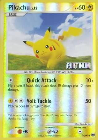 Pikachu (70/100) [Burger King Promos: 2009 Collection] | Chromatic Games