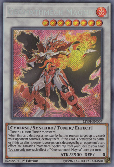 Geomathmech Magma [MYFI-EN007] Secret Rare | Chromatic Games