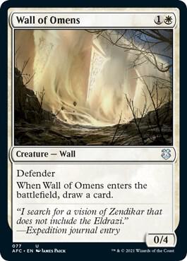 Wall of Omens 77 (Commander: Adventures in the Forgotten Realms)  | Chromatic Games