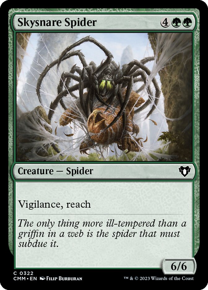 Skysnare Spider 322/451 (Commander Masters)  | Chromatic Games
