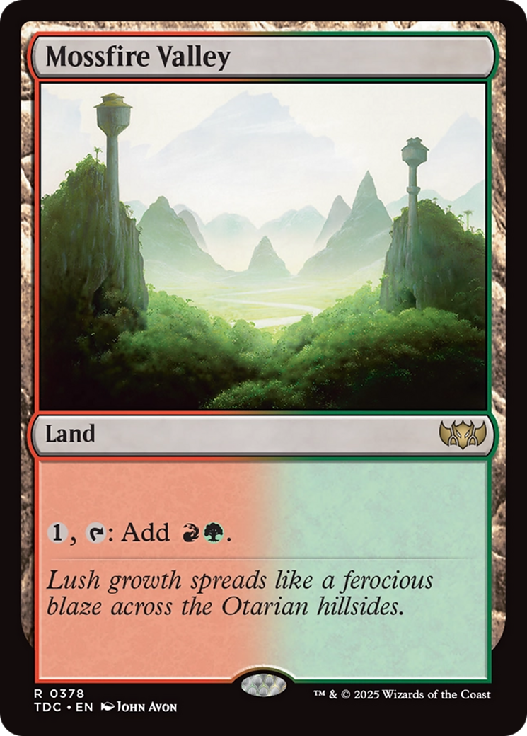 Mossfire Valley [Tarkir: Dragonstorm Commander] | Chromatic Games