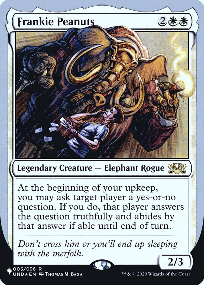 Frankie Peanuts (Unfinity Foil Edition) [The List] | Chromatic Games