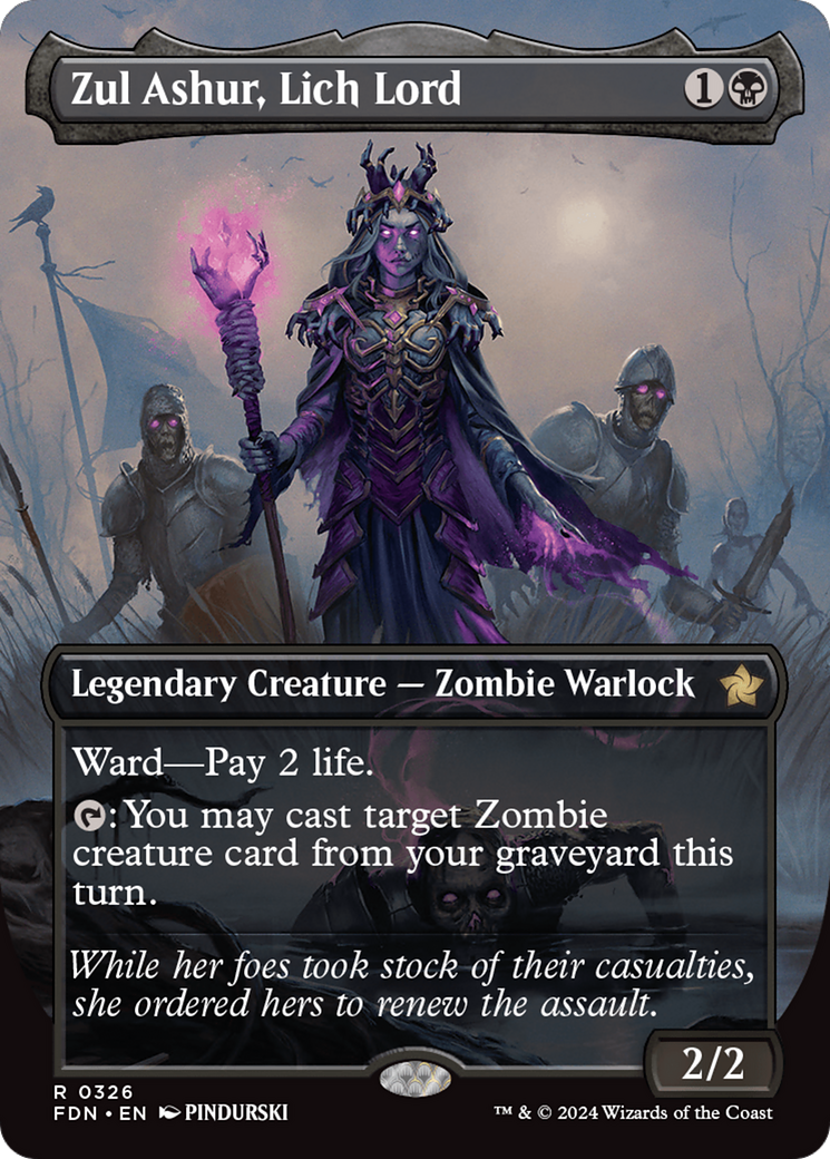 Zul Ashur, Lich Lord (Borderless) [Foundations] | Chromatic Games