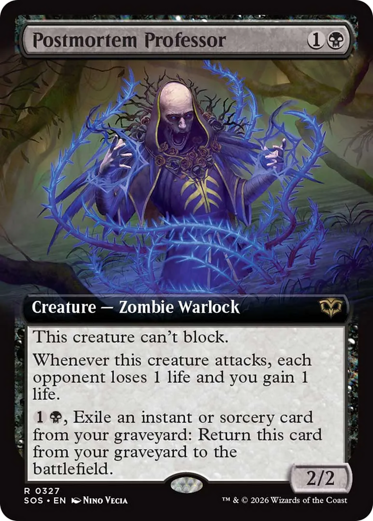 Postmortem Professor (Extended Art) [Secrets of Strixhaven] | Chromatic Games