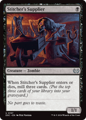 Stitcher's Supplier [Duskmourn: House of Horror Commander] | Chromatic Games