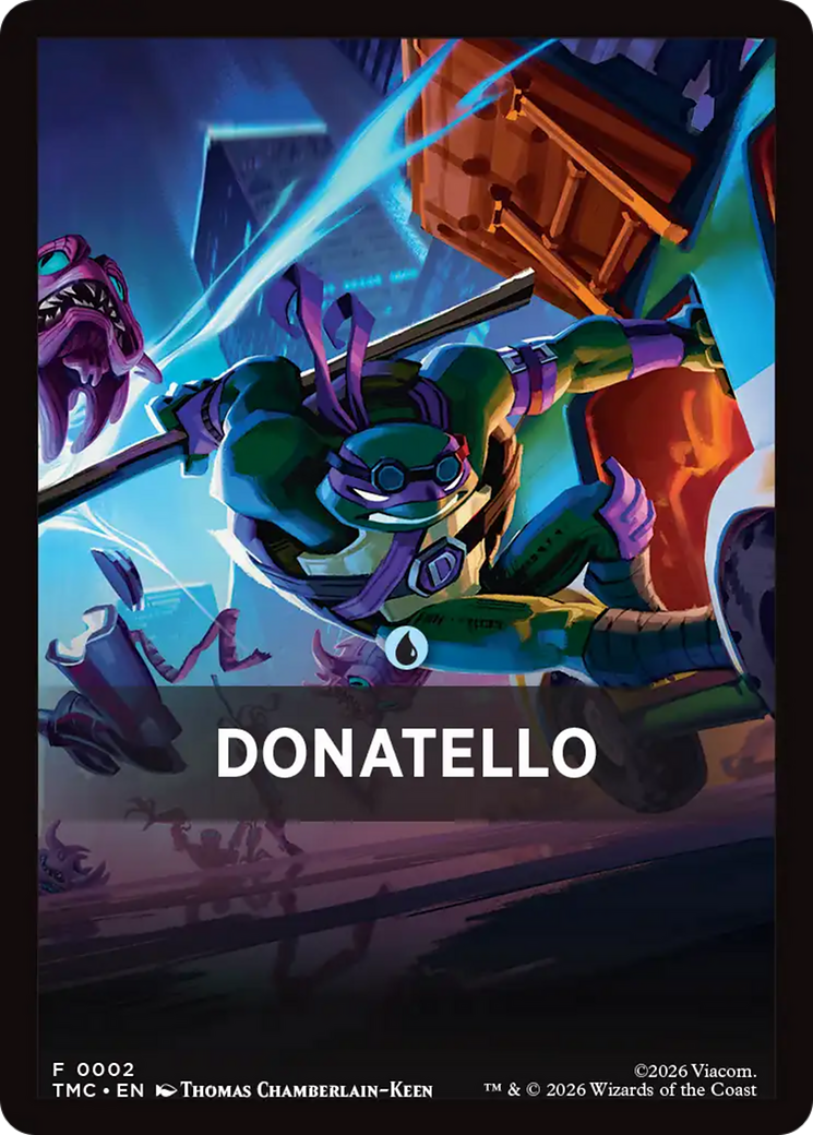 Donatello Theme Card [Teenage Mutant Ninja Turtles Commander Tokens] | Chromatic Games