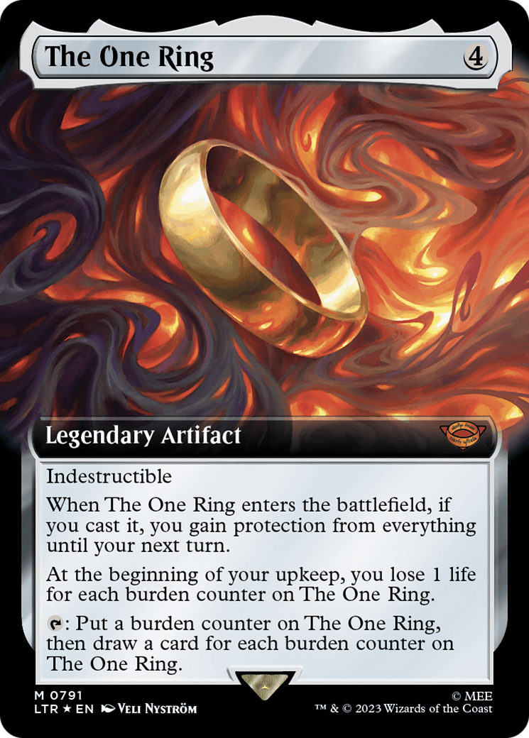 The One Ring (Extended Art) (Surge Foil) [The Lord of the Rings: Tales of Middle-Earth] | Chromatic Games