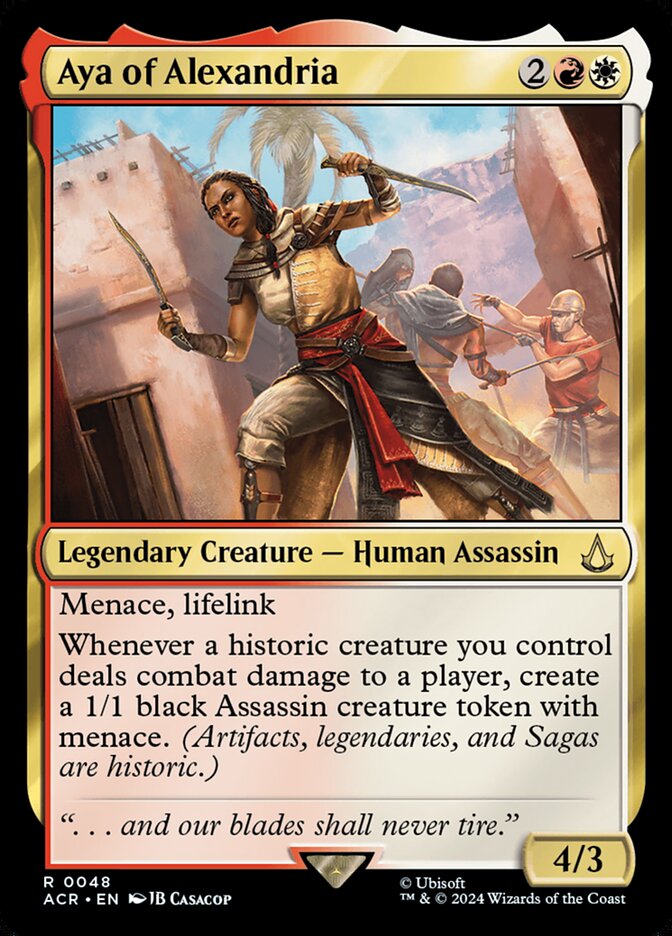 Aya of Alexandria 48/110 (Universes Beyond: Assassin's Creed)  | Chromatic Games