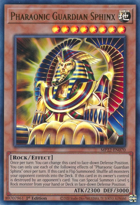 Pharaonic Guardian Sphinx [MP22-EN070] Ultra Rare | Chromatic Games