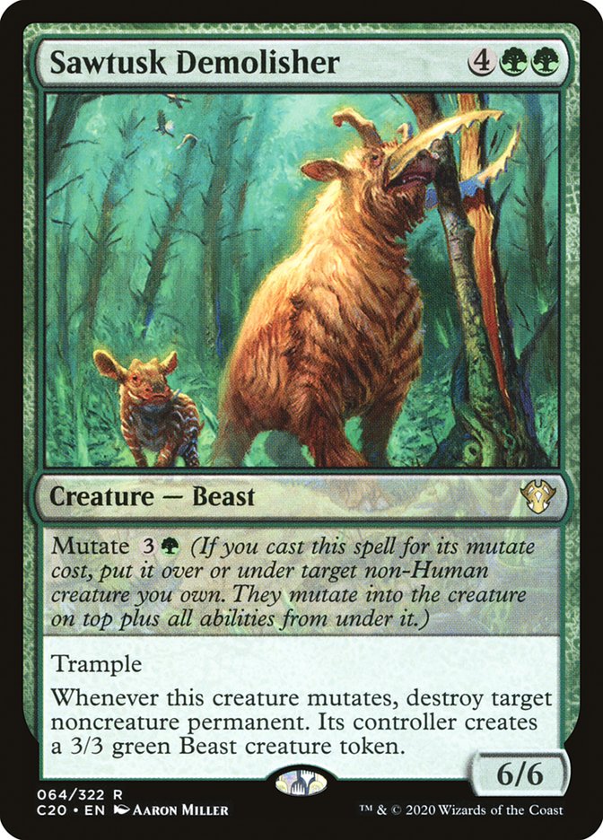 Sawtusk Demolisher 64/322 (Commander 2020)  | Chromatic Games