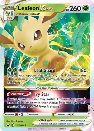 Leafeon VSTAR (SWSH195) (Jumbo Card) [Sword & Shield: Black Star Promos] | Chromatic Games