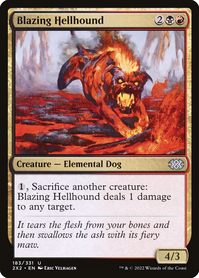 Blazing Hellhound 183/331 (Double Masters 2022)  | Chromatic Games