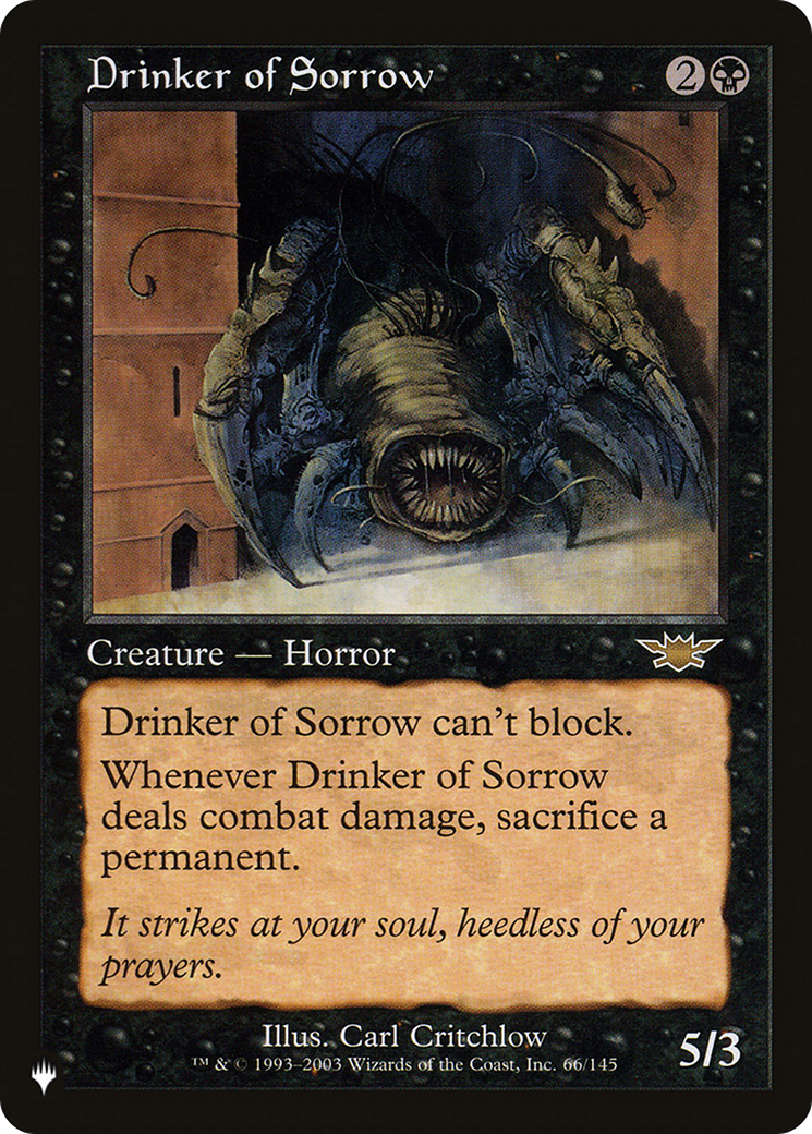 Drinker of Sorrow [The List] | Chromatic Games