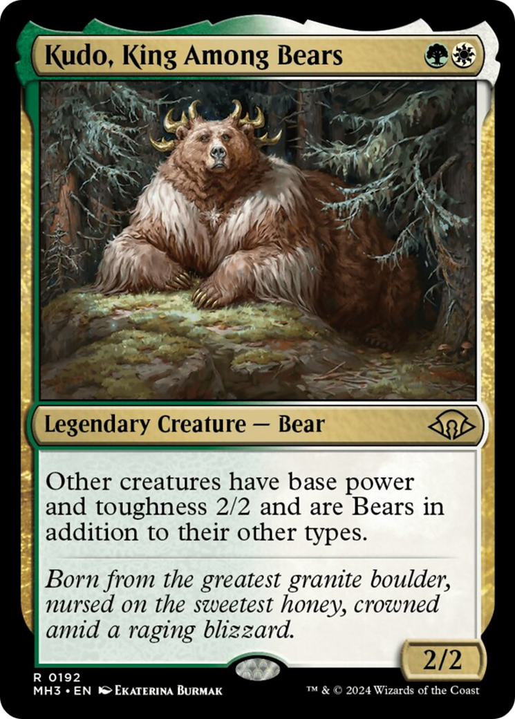 Kudo, King Among Bears [Modern Horizons 3] | Chromatic Games