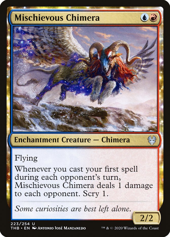 Mischievous Chimera 223/254 (Theros Beyond Death)  | Chromatic Games