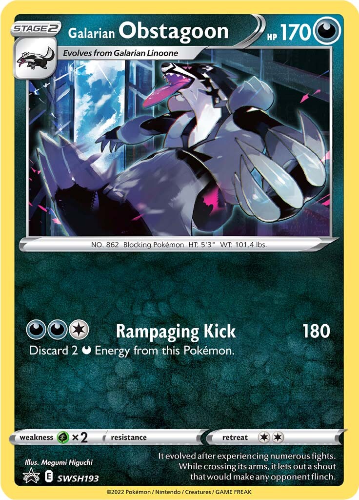 Galarian Obstagoon (SWSH193) [Sword & Shield: Black Star Promos] | Chromatic Games