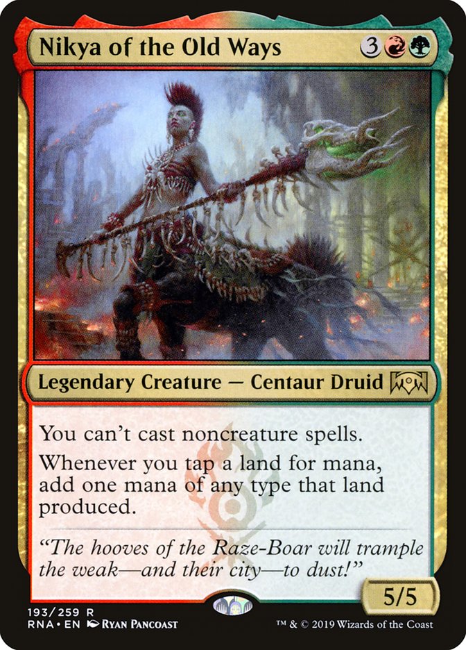 Nikya of the Old Ways 193 (Ravnica Allegiance)  | Chromatic Games