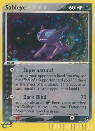 Sableye (10/100) [EX: Sandstorm] | Chromatic Games