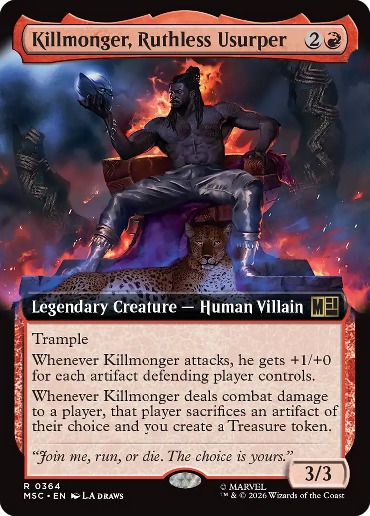Killmonger, Ruthless Usurper (Extended Art) [Marvel Super Heroes Commander] | Chromatic Games