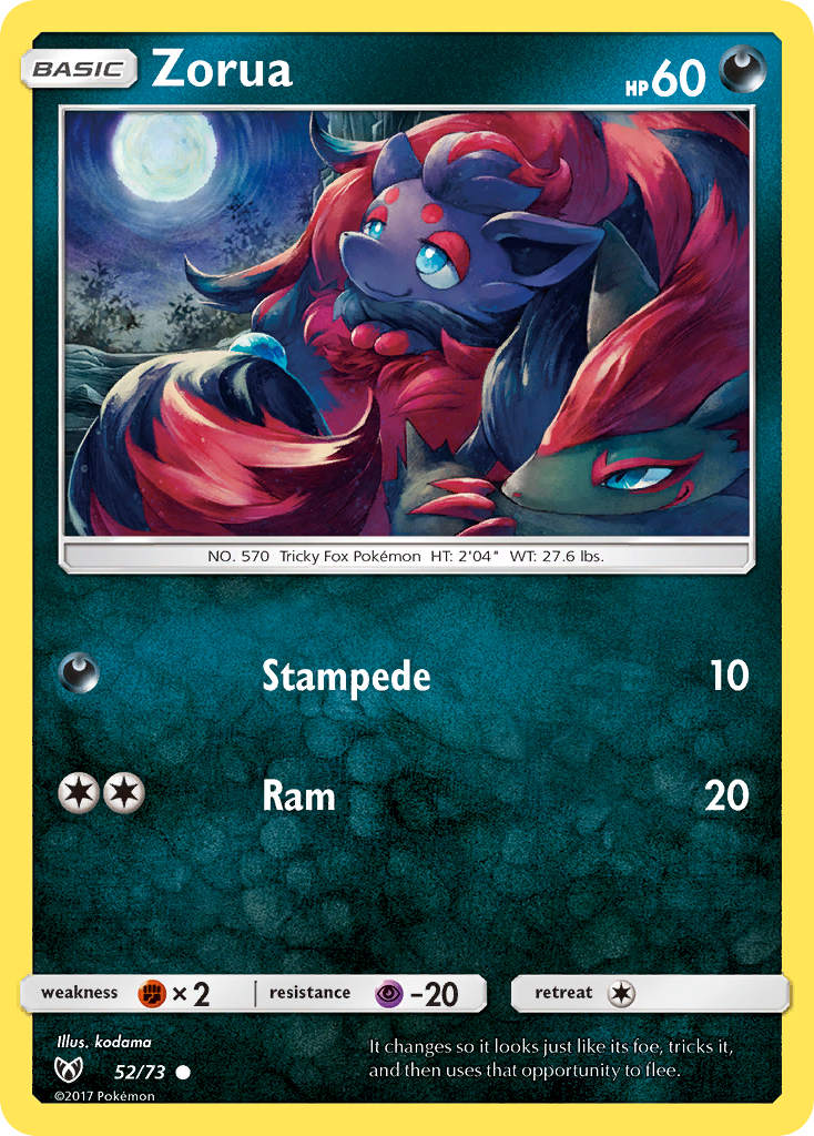 Zorua (52/73) [Sun & Moon: Shining Legends] | Chromatic Games