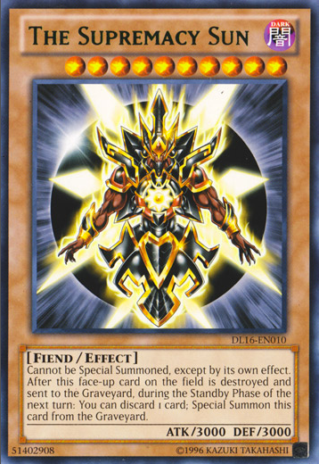 The Supremacy Sun (Green) [DL16-EN010] Rare | Chromatic Games