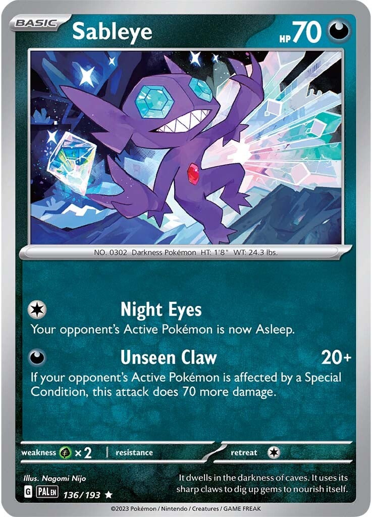 Sableye (136/193) [Scarlet & Violet: Paldea Evolved] | Chromatic Games