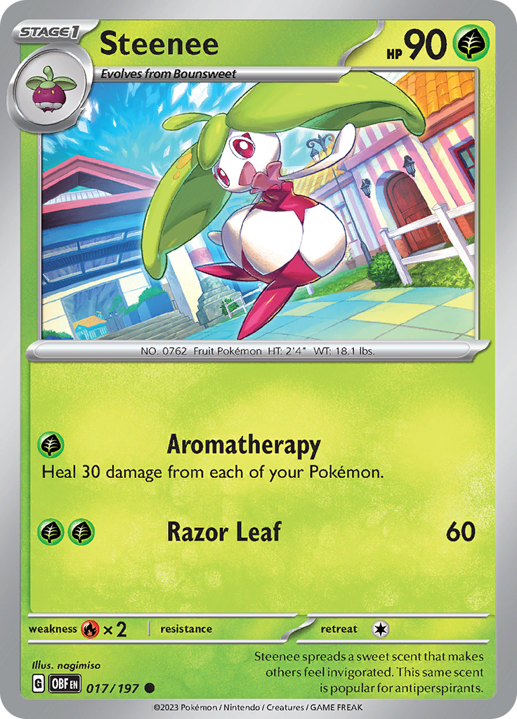 Steenee (017/197) [Scarlet & Violet: Obsidian Flames] | Chromatic Games