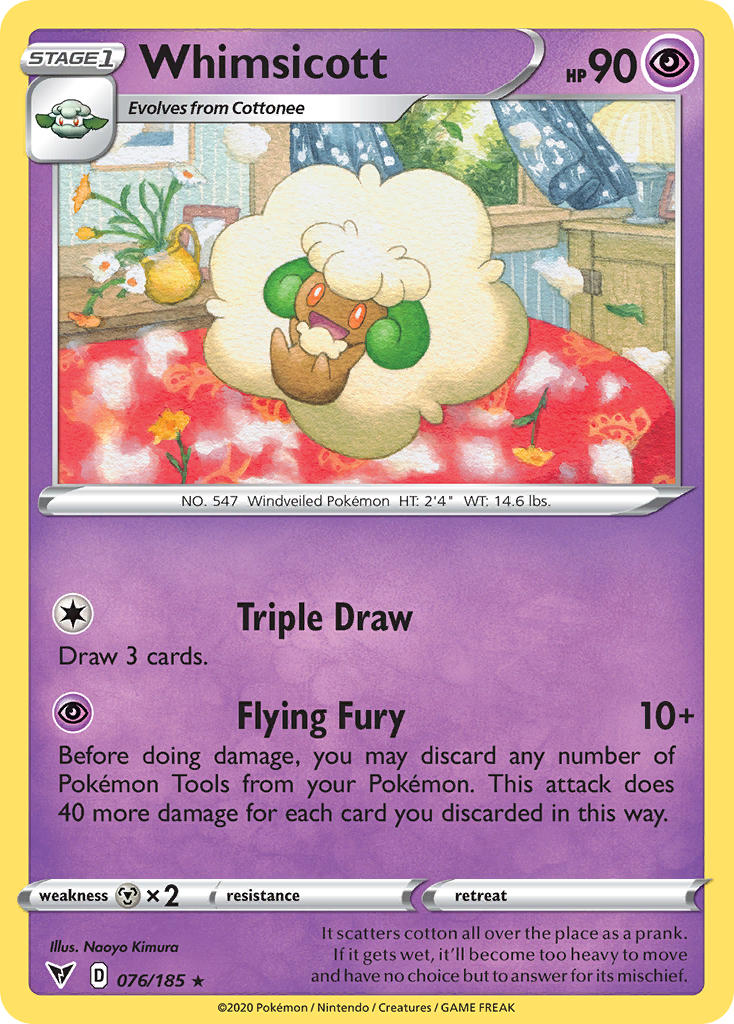 Whimsicott (076/185) [Sword & Shield: Vivid Voltage] | Chromatic Games