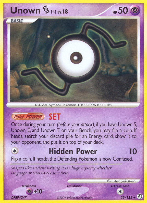 Unown S (39/132) [Diamond & Pearl: Secret Wonders] | Chromatic Games