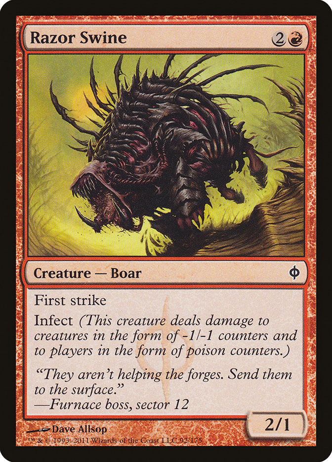 Razor Swine 92/175 (New Phyrexia)  | Chromatic Games
