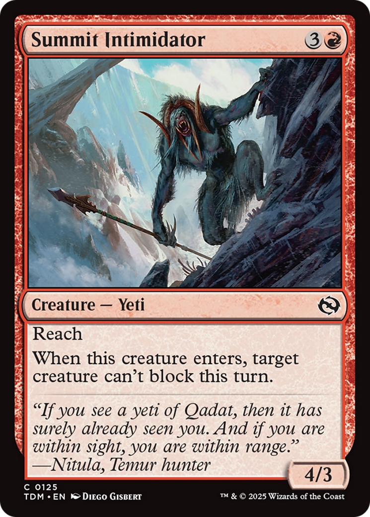 Summit Intimidator [Tarkir: Dragonstorm] | Chromatic Games