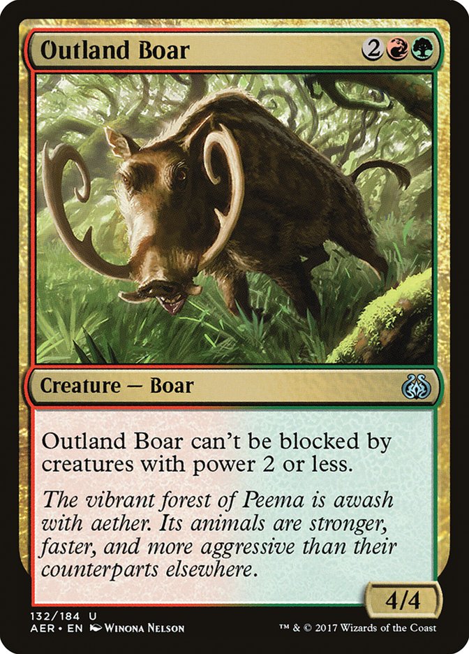 Outland Boar 132/184 (Aether Revolt)  | Chromatic Games