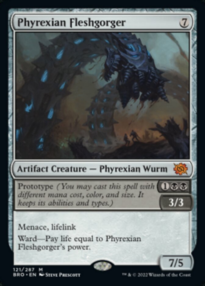 Phyrexian Fleshgorger (Promo Pack) [The Brothers' War Promos] | Chromatic Games