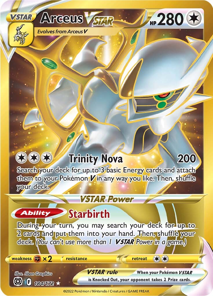 Arceus VSTAR (184/172) [Sword & Shield: Brilliant Stars] | Chromatic Games