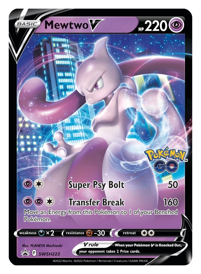 Mewtwo V (SWSH223) [Sword & Shield: Black Star Promos] | Chromatic Games