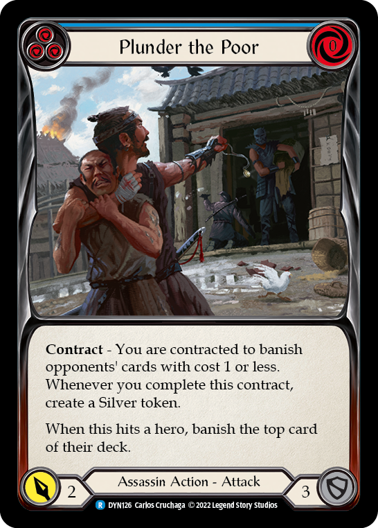 Plunder the Poor (Blue) [DYN126] (Dynasty) | Chromatic Games