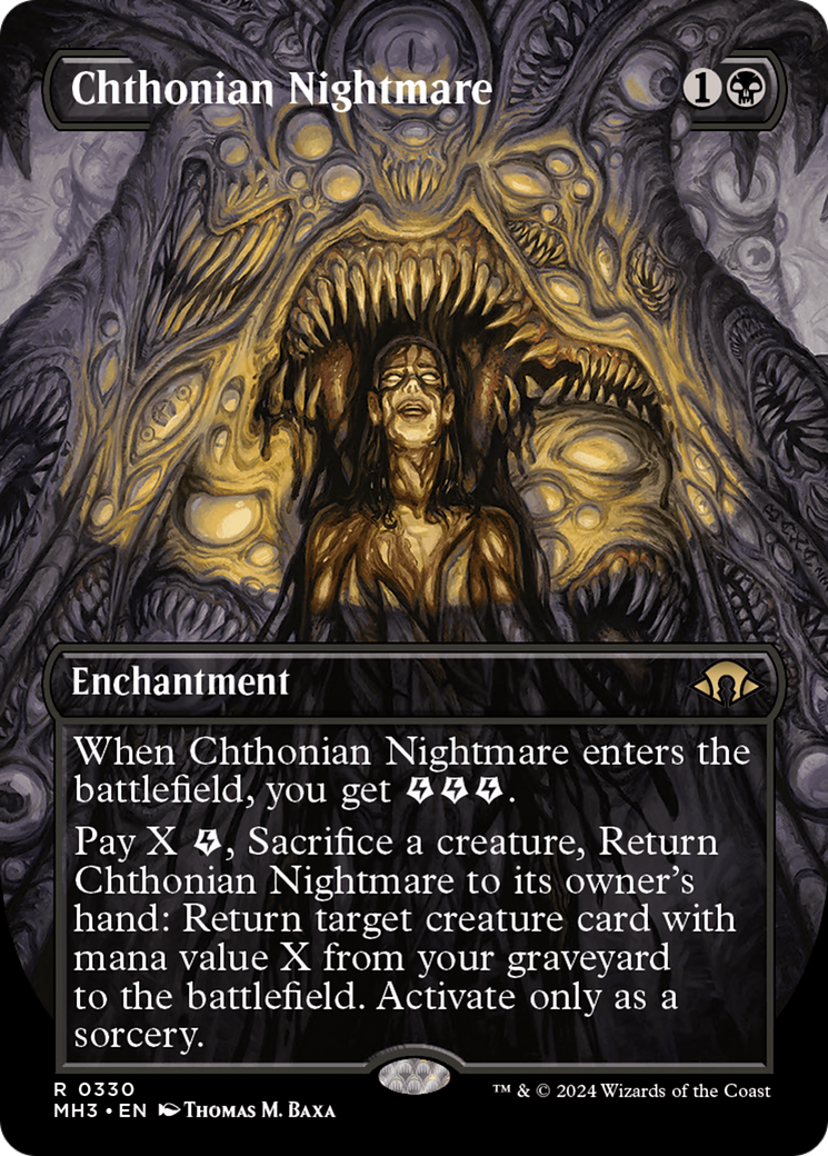 Chthonian Nightmare (Borderless) [Modern Horizons 3] | Chromatic Games