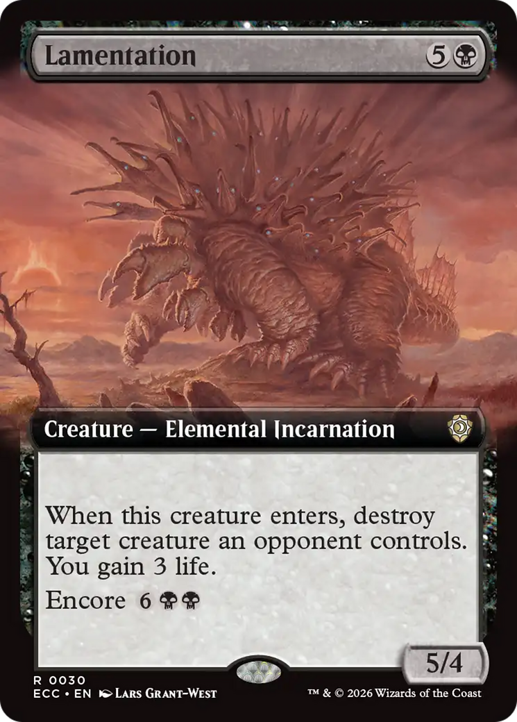 Lamentation (Extended Art) [Lorwyn Eclipsed Commander] | Chromatic Games