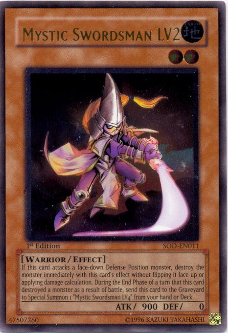 Mystic Swordsman LV2 [SOD-EN011] Ultimate Rare | Chromatic Games