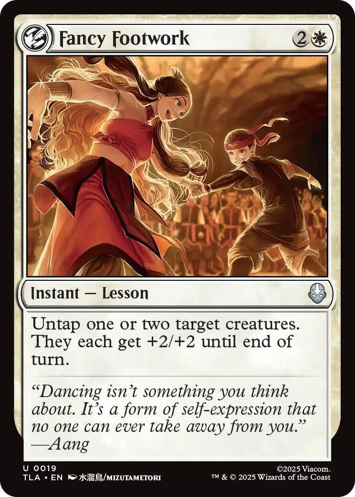Fancy Footwork 19/286 (Avatar: The Last Airbender)  | Chromatic Games