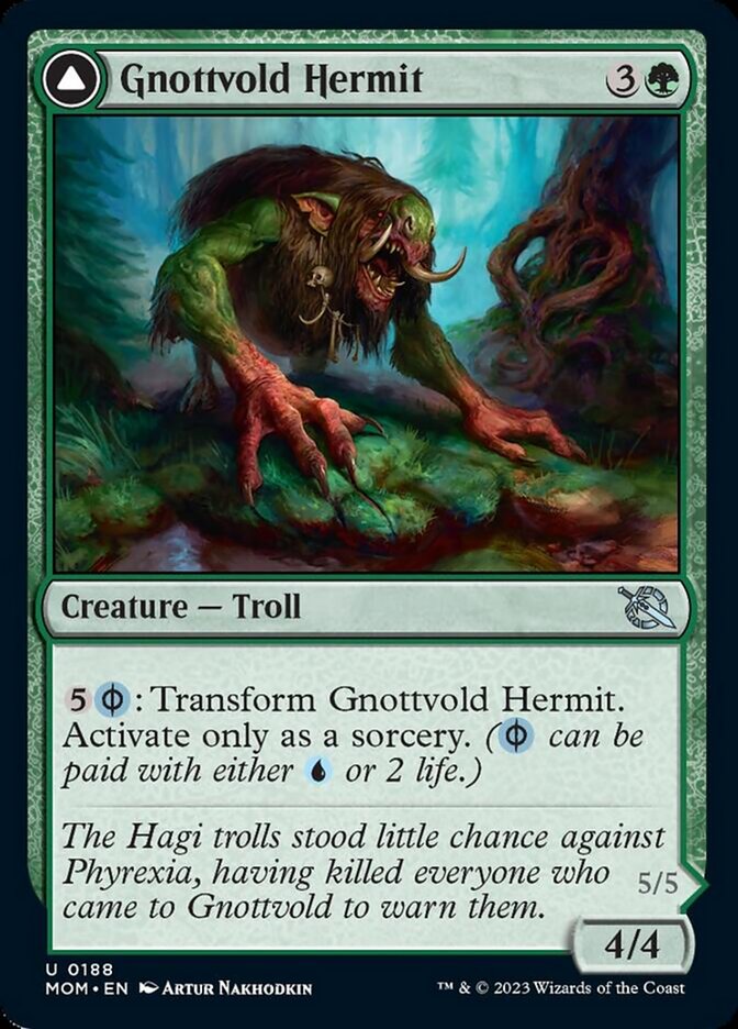 Gnottvold Hermit // Chrome Host Hulk [March of the Machine] | Chromatic Games