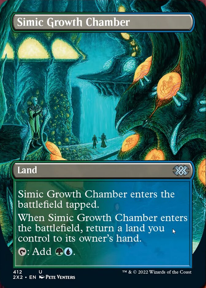 Simic Growth Chamber (Borderless Alternate Art) [Double Masters 2022] | Chromatic Games