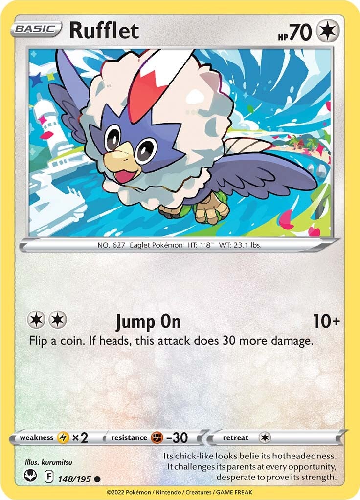 Rufflet (148/195) [Sword & Shield: Silver Tempest] | Chromatic Games